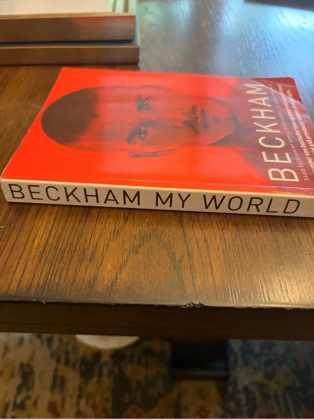 BECKHAM My World softcover Book - Bright Red Cover